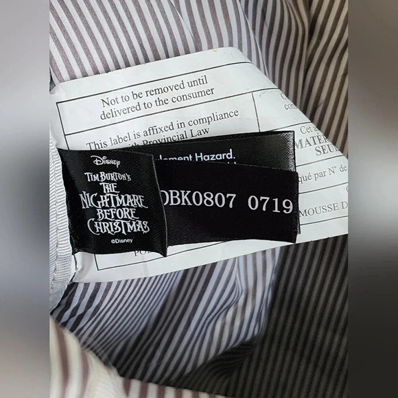 Loungefly Disney The Nightmare Before Christmas Jack Head Print Nylon Backpack. - Picture 9 of 15